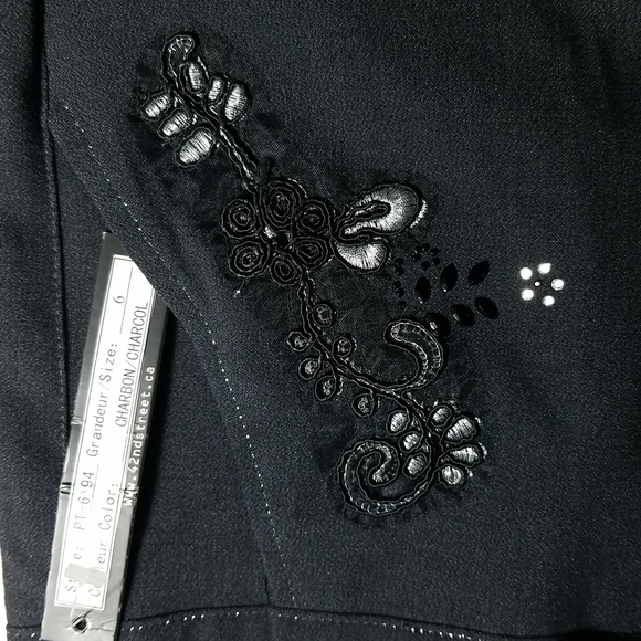 Vintage 42nd Street Suit Pants With Embroidery - Picture 3 of 5